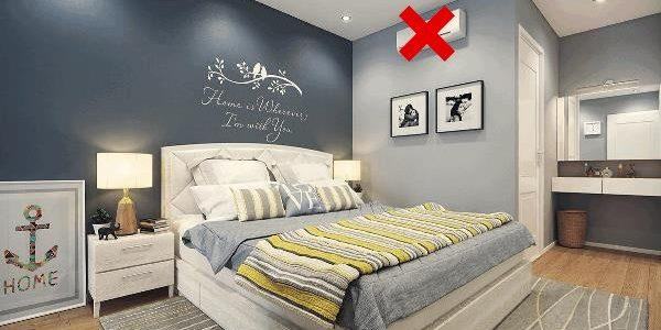 cách đặt máy điều hòa trong phòng ngủ