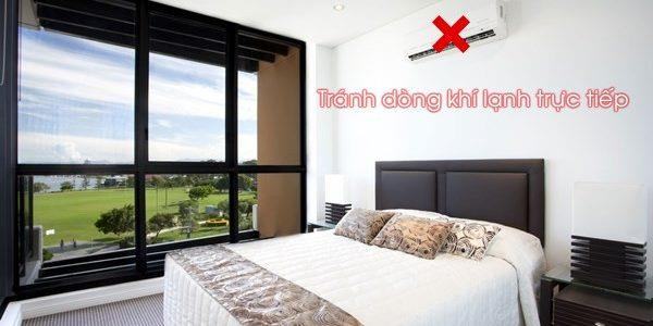 cách đặt máy điều hòa trong phòng ngủ