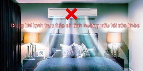 cách đặt máy điều hòa trong phòng ngủ