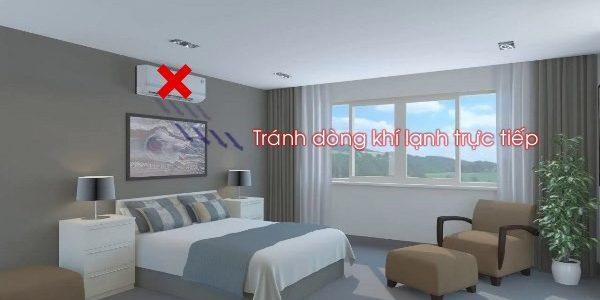 cách đặt máy điều hòa trong phòng ngủ
