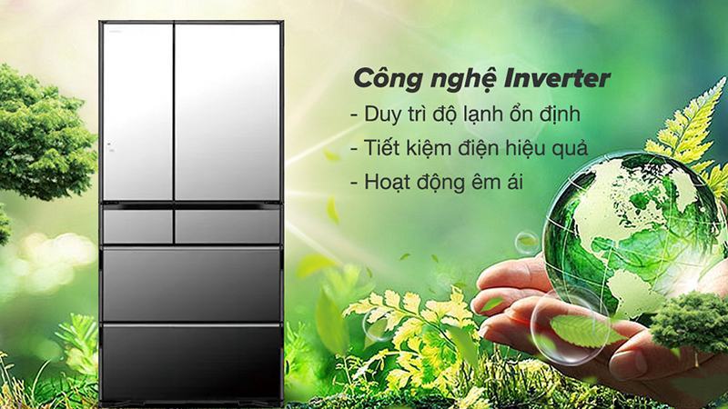 Tủ lạnh Hitachi R-WXC74X