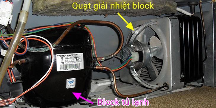 Block tủ lạnh bị hỏng