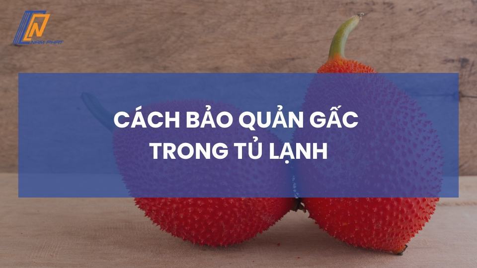 cách bảo quản gấc trong tủ lạnh