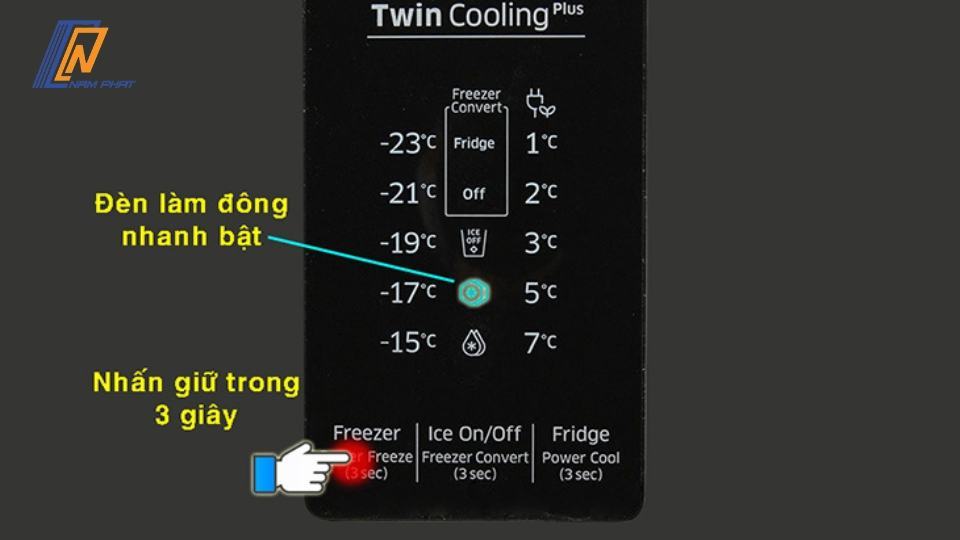 cách chỉnh nhiệt độ tủ lạnh samsung
