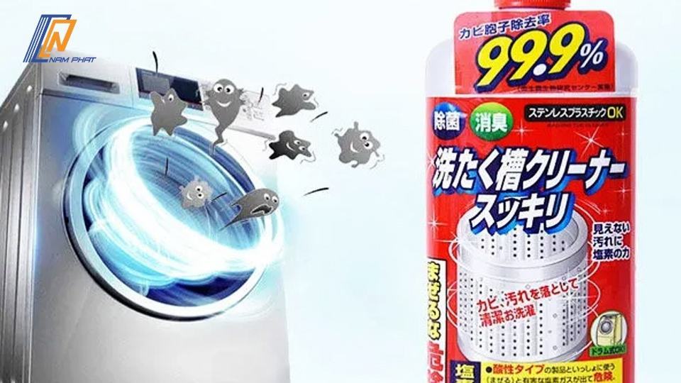 cách sử dụng nước vệ sinh máy giặt của nhật