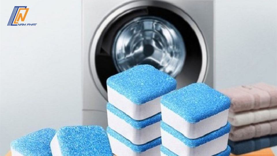 cách sử dụng viên làm sạch máy giặt