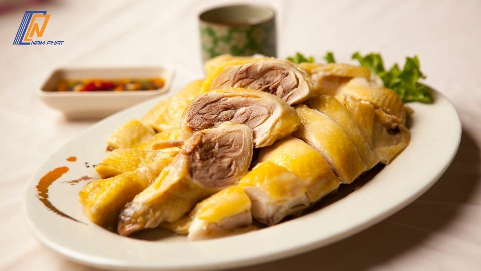 chế biến gà luộc để tủ lạnh