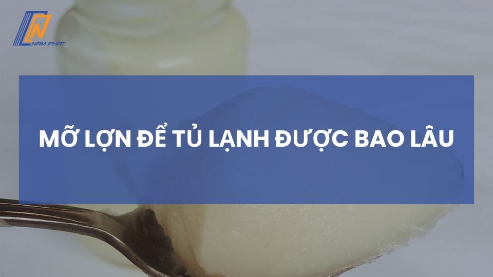 mỡ lợn để tủ lạnh được bao lâu