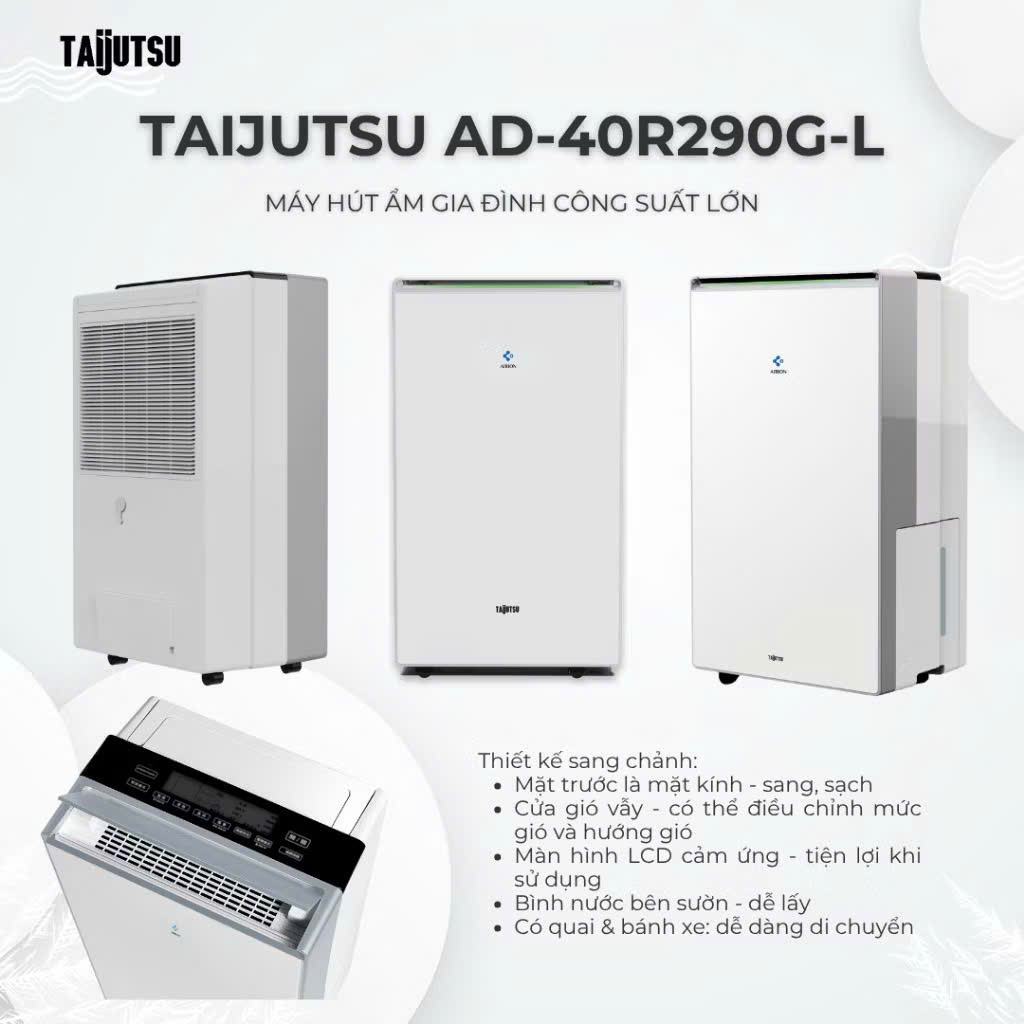 Hướng dẫn sử dụng Máy Hút Ẩm Taijutsu AD-40R290G