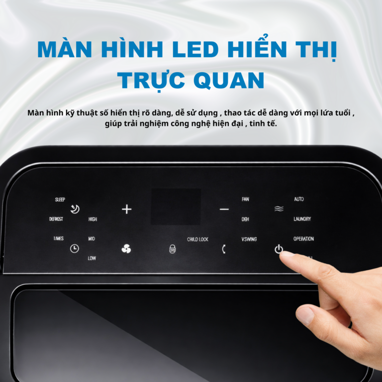 Màn hình Máy Hút ẩm Jisuhome MH-30R290G-W