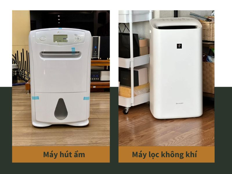 máy hút ẩm và máy lọc không khí