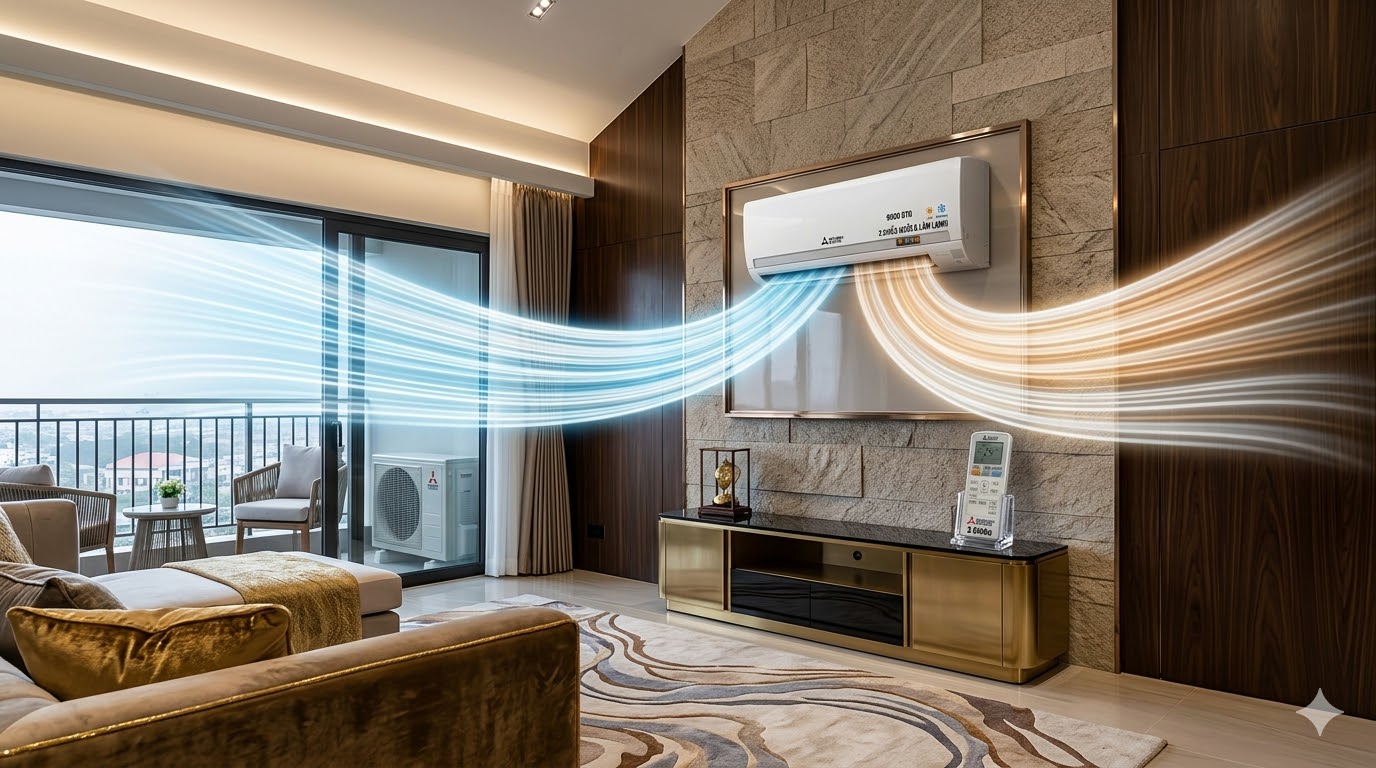 Điều hòa Mitsubishi 2 chiều