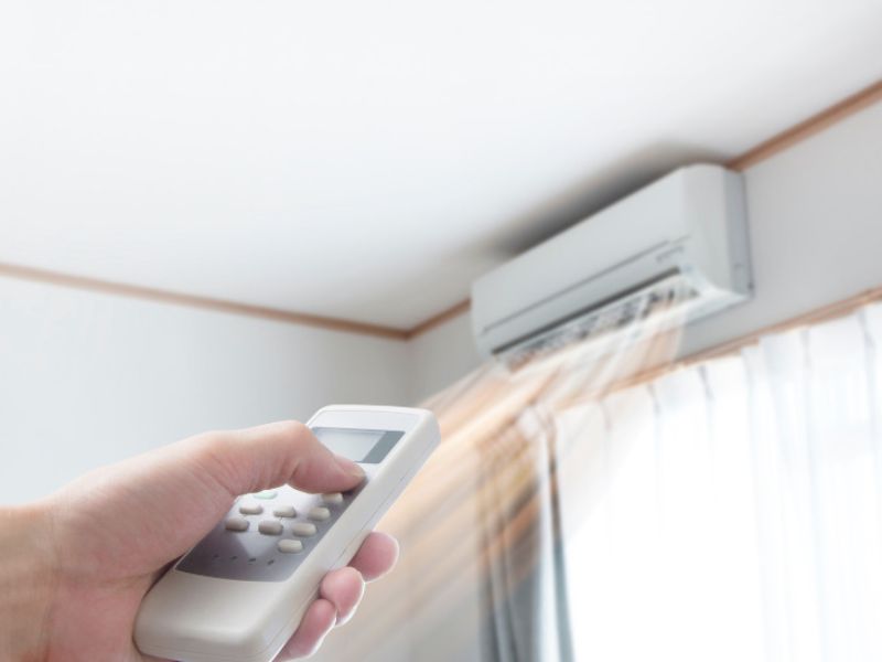 bật điều hòa 