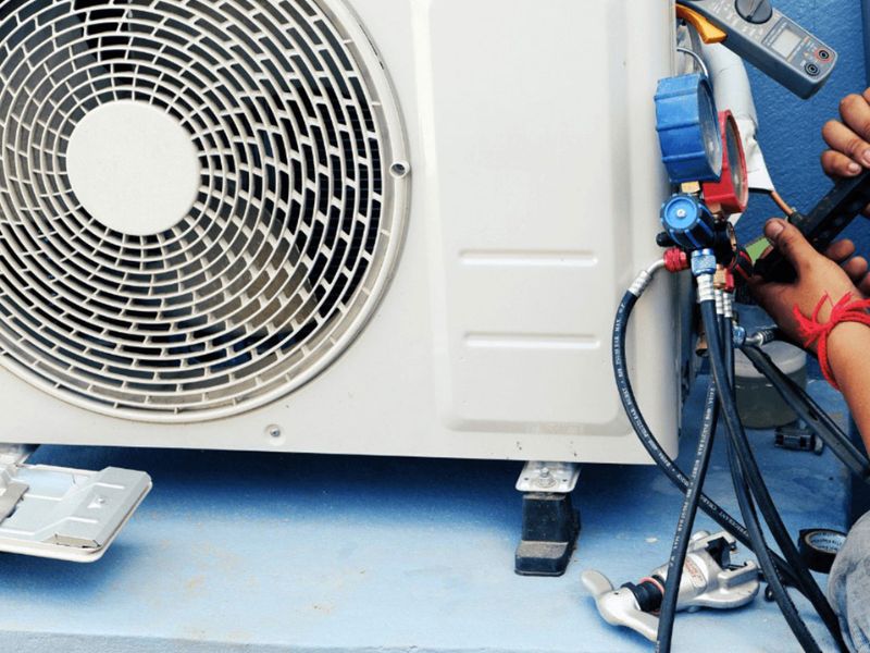 Điều hoà thiếu gas hoặc rò rỉ gas